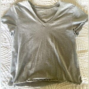 URBAN REBEL Grey Cropped Top